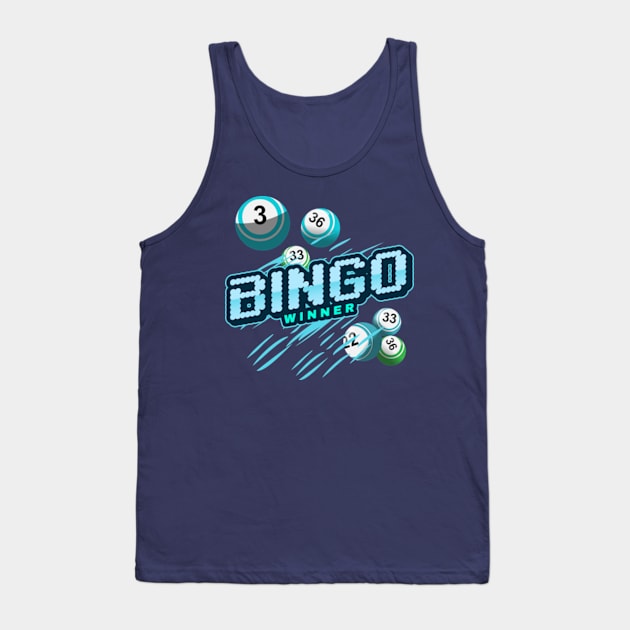 Bingo Game Winner 6 Balls Tank Top by bert englefield 